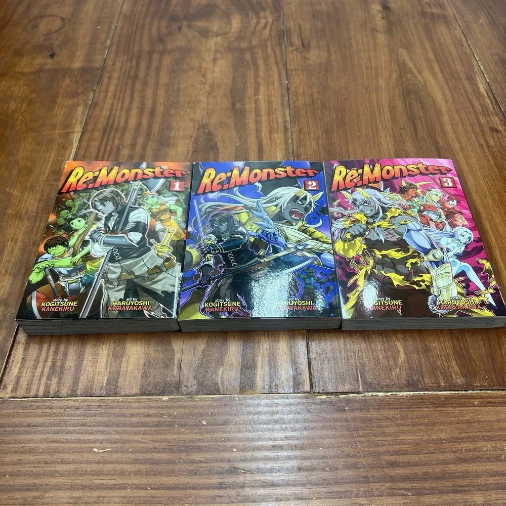 Re:Monster Manga Volumes 1-3 Kanekiru Kogitsune Haruyoshi Kobayakawa Softcover